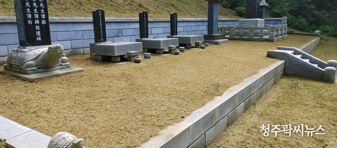 청주 상당사 벌초한 모습
